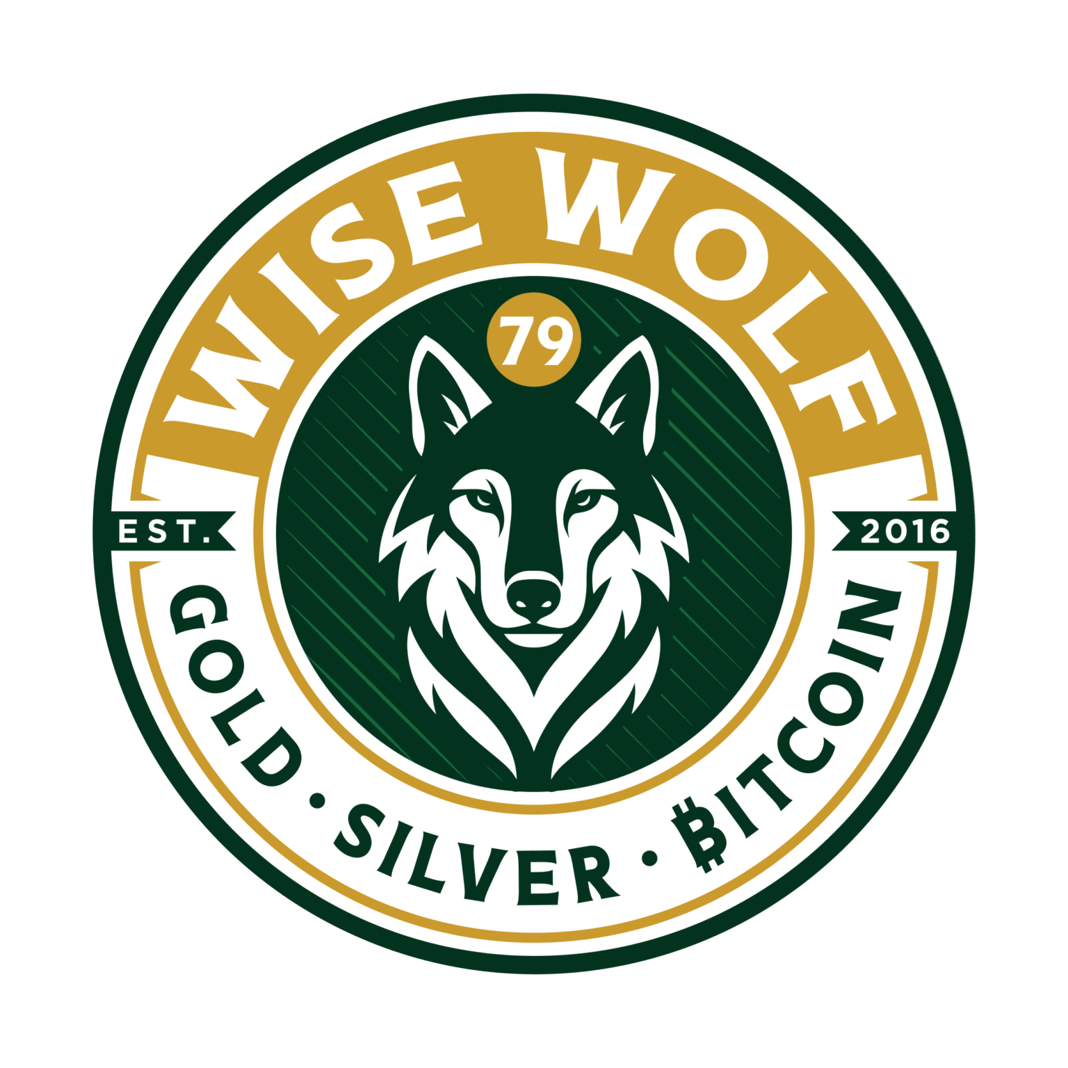 Wise Wolf Gold and Silver